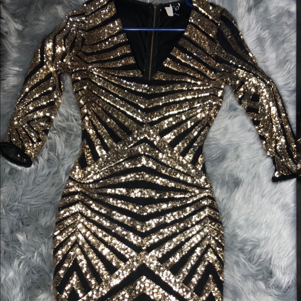 Short Shiny Party Dress